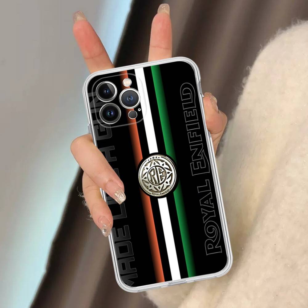 R-ROYALS E-ENFIELDS Логотип Для IPhone 17 16 15 14 13 12 11 Pro Max Plus Чехол для телефона Высококачественный Силикон