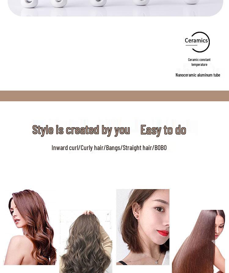 Круглая алюминиево-керамическая щетка для укладки, завивки и парикмахерского искусства