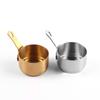 1pc Stainless Steel Milk Pot Mini Sauce Pan Non-Stick Small Saucepan 60/80/100ML