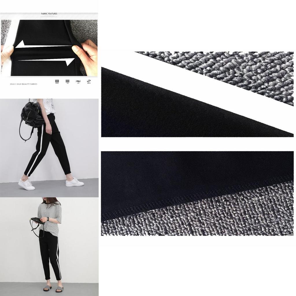 Womens Harem Pants With Elastic Waist Versatile Patchwork Design**