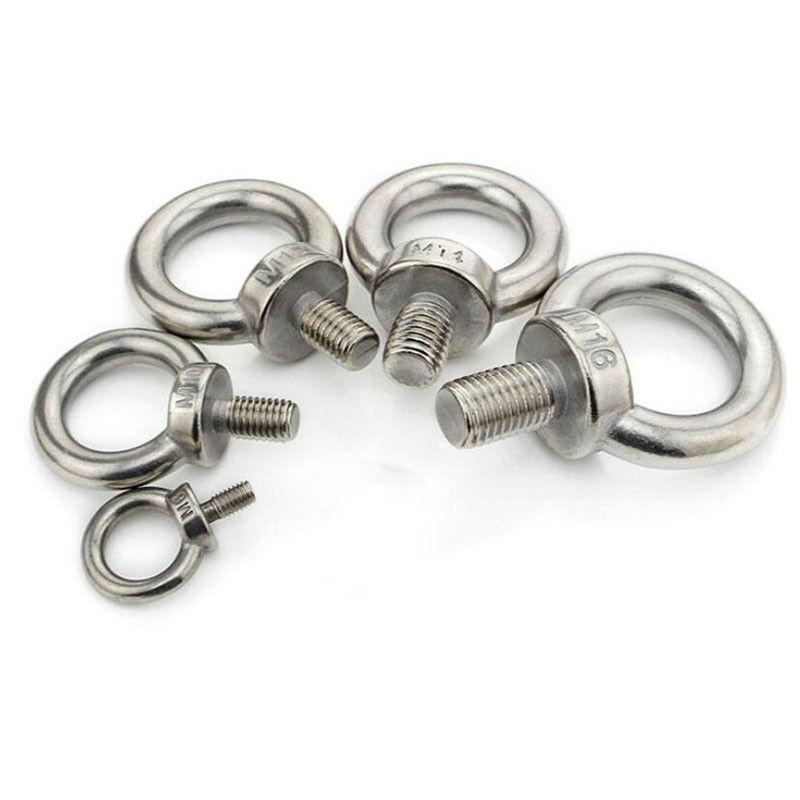 1-5 шт. подъемные рым-гайки/винты, кольцевые рым-болты, кольцевые гайки, винты M3 M4 M5 M6 M8 M10 M12 M14 M16, нержавеющая сталь 304