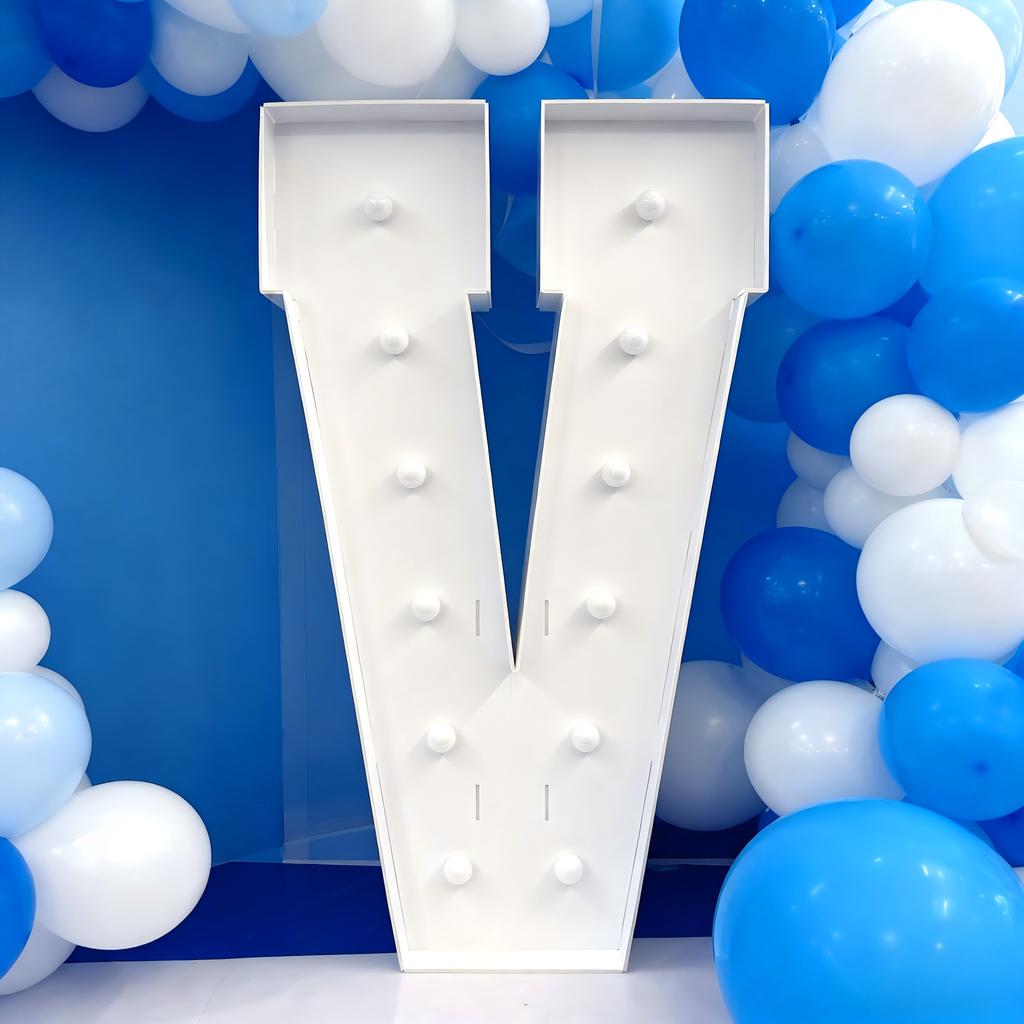 С светодиодной подсветкой Cool White, Letter KT Board 4 фута/120 см – Фон для свадьбы, дня рождения, Декор, Декор для выпускного вечера – Световой знак-вывеска