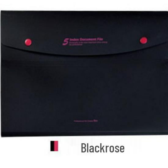 Большая папка-органайзер для документов и чеков на 5 отделений