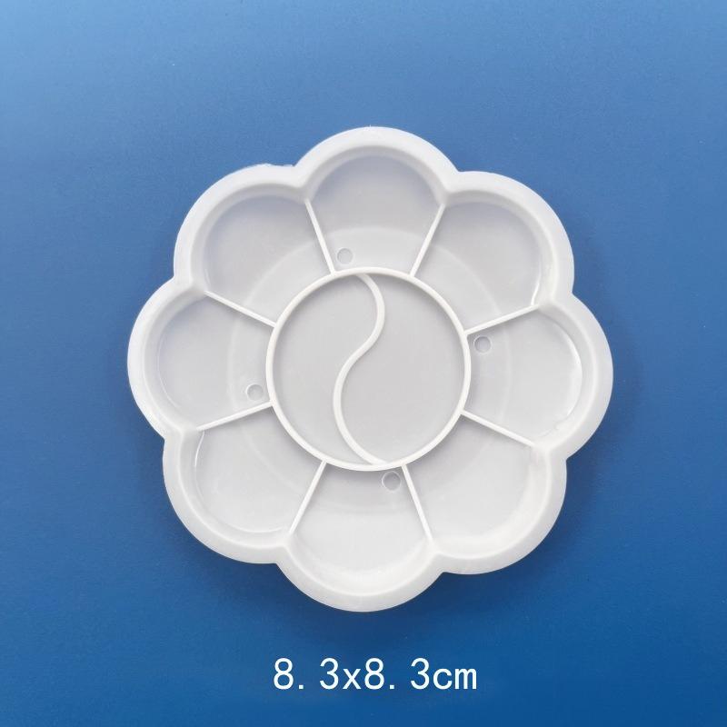 1 шт. Палитра для рисования Многоразовая Легко моется Пластиковый поддон для красок Художественные принадлежности Необходимое для любителей рисования Офис Школа ZYF