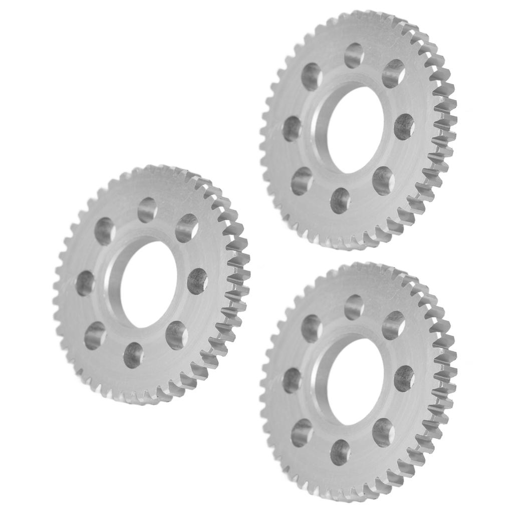 3Pcs Spur Gear 8 Holes Aluminium 4mm Thickness 14mm Centre Hole 0.8 Module Set Kit431204140050