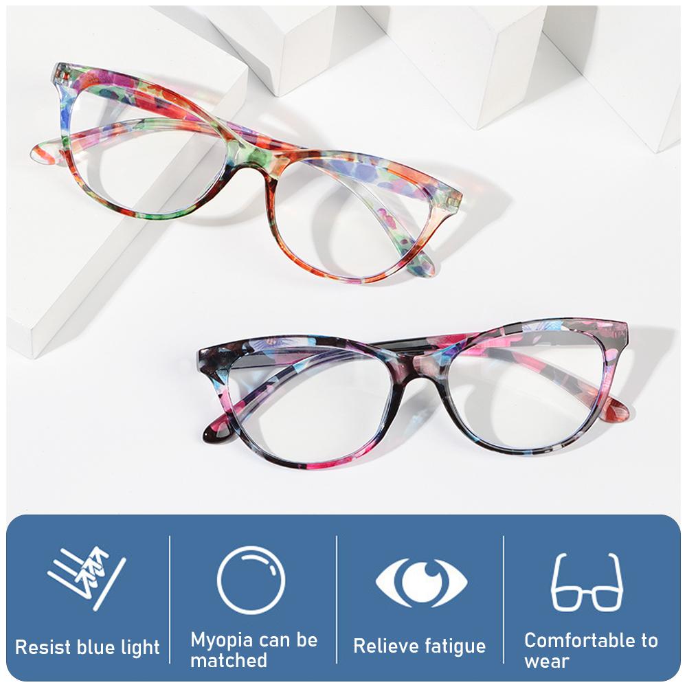 Flowers Elegant Eye Protection Anti-Blue Light Eyeglasses Reading Glasses Presbyopic Glasses