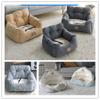 Dog Car Seat Bed Travel Dog Car Seats for Small Medium Dogs Front/Back Seat Indoor/Car Use Pet Car Carrier Bed Cover Dog Bed