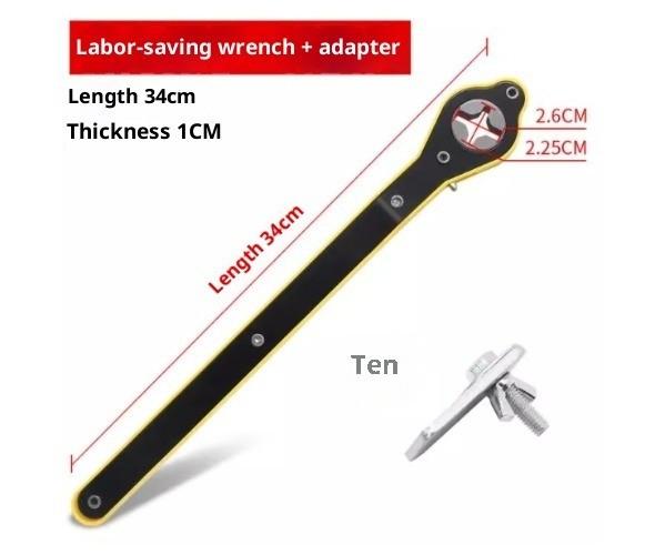 Auto Labor Saving Jack Ratchet Wrench Tire Jack Removal Wrench Cross car Labor Saving Wrench Rocker Arm