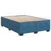 VidaXL Cadre de lit sans matelas bleu 160x200 cm velours 3284647