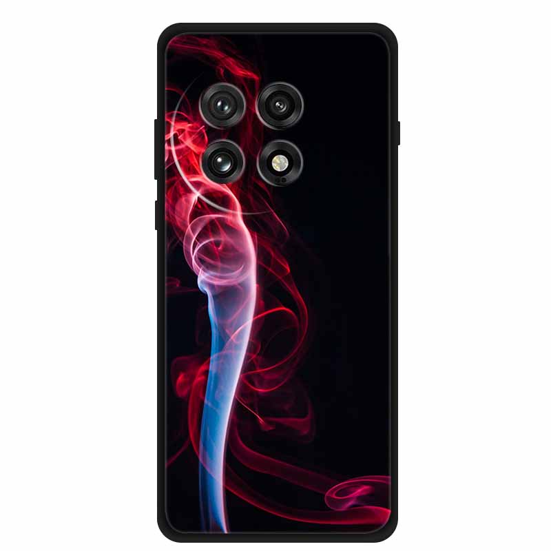 Черный силиконовый чехол для OnePlus 13 5G Чехол Мультяшный кот Мягкая задняя крышка для OnePlus Ace5 5G Ace 5 Pro 13R Чехол для телефона Оболочка Coque