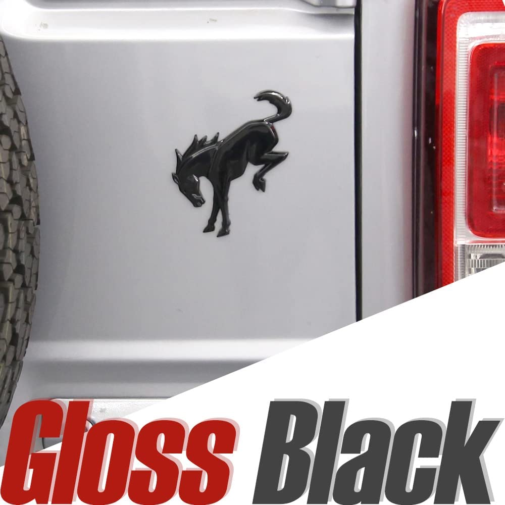 AHYU6 3D Emblem Decals Stickers Vinyl Rear Emblem Black ABS Tailgate Compatible with Ford Bronco Sport Accessories 2020 2021 2022 2023