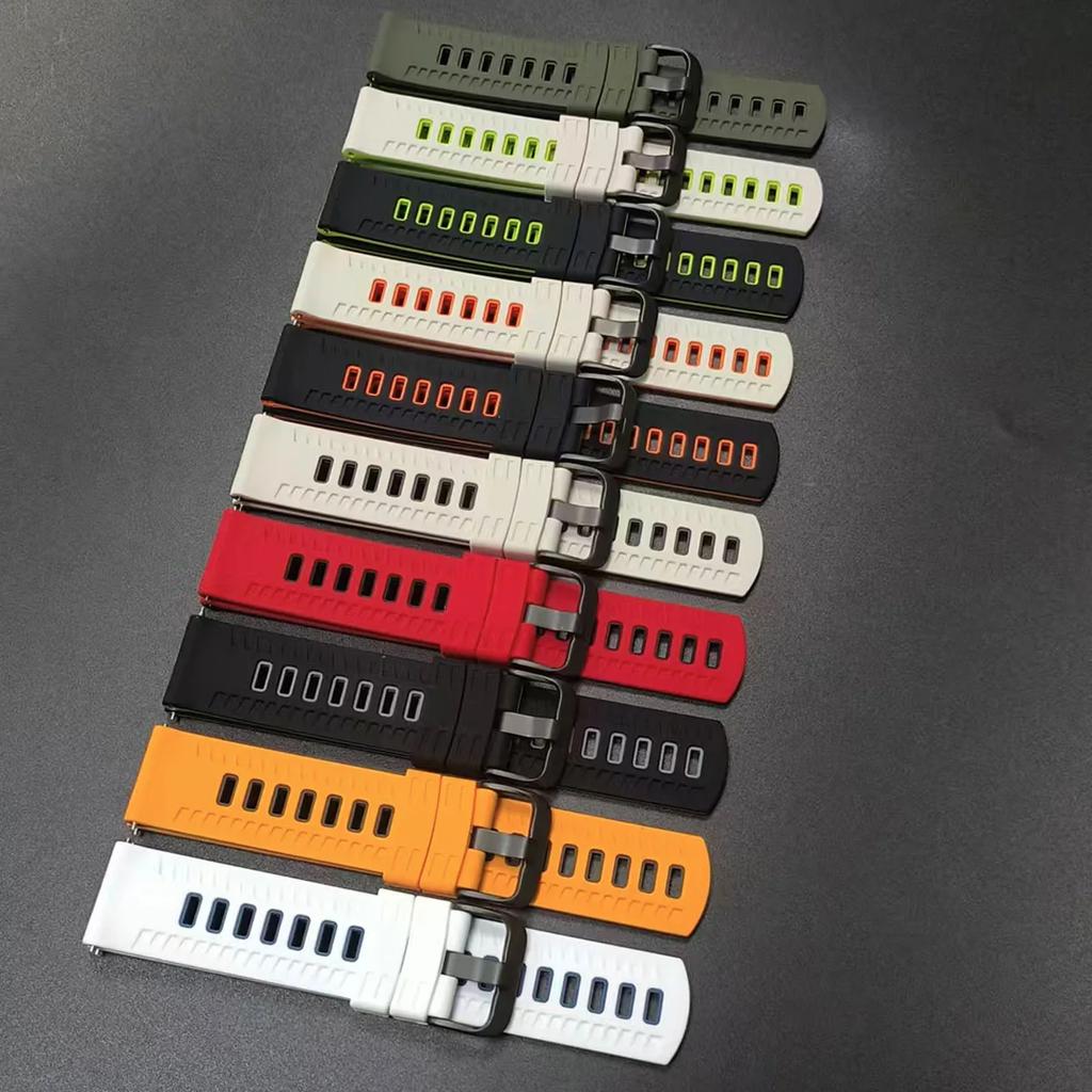 22mm Silicone Watch Strap for Garmin Venu 4 3 2/Vivoactive 4 Sports Band Forerunner 570 47mm 265 255 Music Smart Watch Bracelet