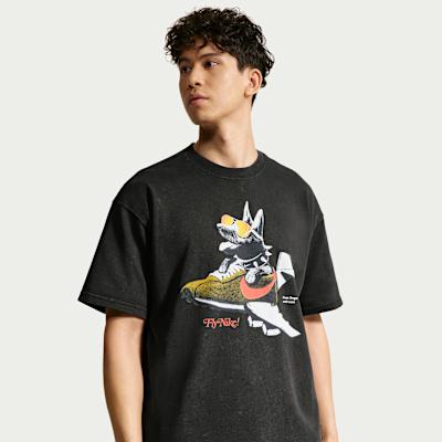 Nike Sportswear T Shirts Men's Black Crew Neck Moderate
