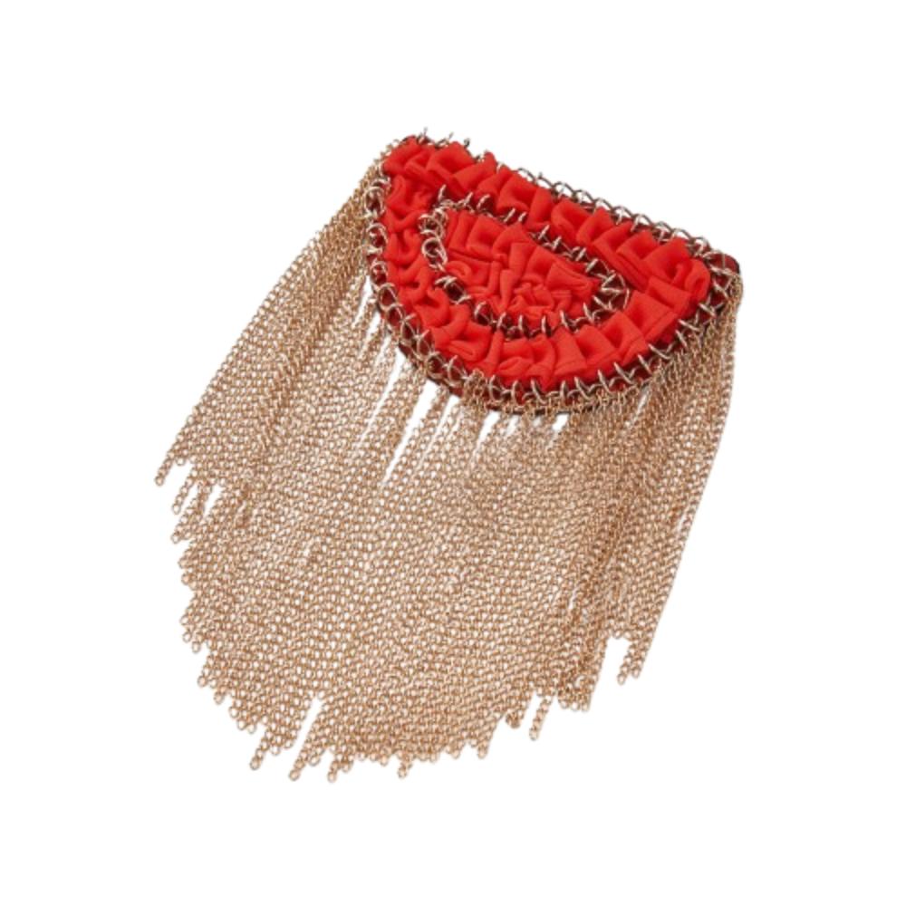 Pearls Pearls Tassel Epaulet Badge Shoulder Brooches Tassel Chain Shoulder Board Stage Performance