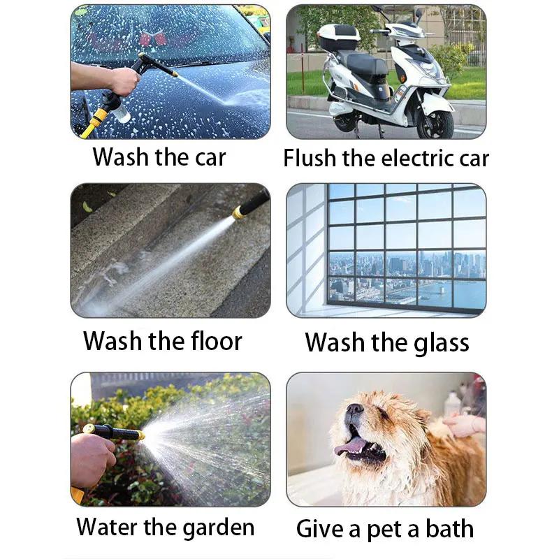New High-pressure Water Gun Garden Four Seasons Anti-freezing Hose Water Watering Tools for Home Sprinkler Set Car Wash Water Gu