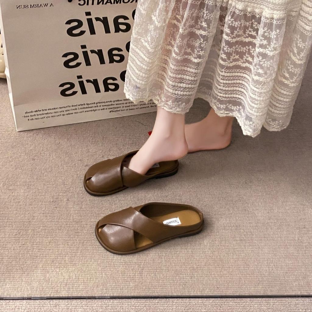 Outside Sandals Soft Flat Shoes for Women Easy Wears Slides Casual Shoe Designer Luxury Non Slip Stylish Woman Slippers On Sale