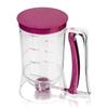 LMETJMA Pancake Batter Dispenser 4 Cup 900ML Pancake Cupcake Batter Dispenser with Measuring Label Cookies Cream Dispenser JT186