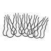 10 Pcs Hair U Shaped Clip Metal Black Coating French Vintage Style U Shaped Hair Pins for Hairstyling