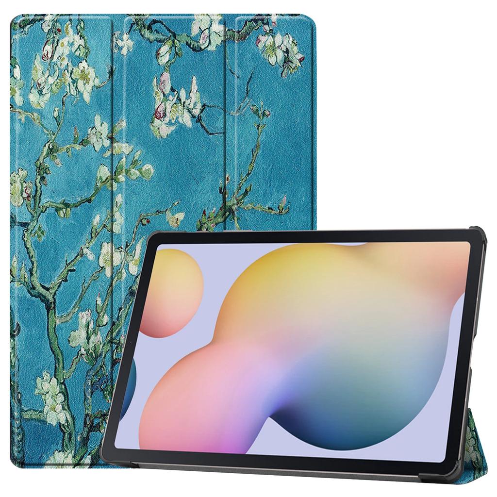 Чехол-книжка из искусственной кожи для планшета Samsung Galaxy Tab S7 Plus 12,4 дюйма SM-T970 SM-T975 SM-T976 с магнитной защитой и складной подставкой