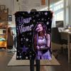 1PC Custom Name Olivia Isabel Rodrigo Patterned Flannel Blanket Suitable All Seasons for Home Decor Warmth and Comfort Gifts Holiday Present -HE161