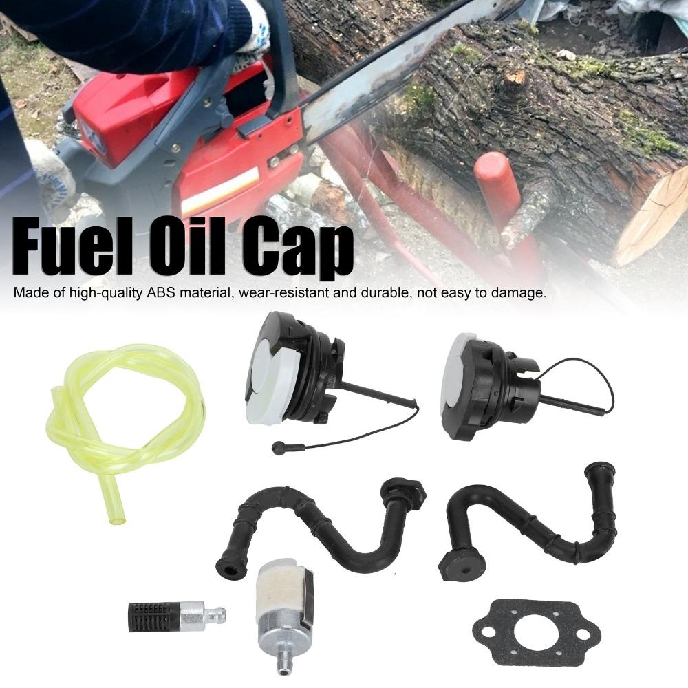 Compact Fuel Oil Cap ABS Vent Hose Filter Kit Durable Oil Filler Cap for STIHL MS261 MS271 MS291