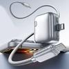 USB C Разветвитель Зарядки с Поддержкой Автоматического Отключения при Полной Зарядке, Кабель 1,5 м, 240 Вт для Телефона, Планшета, Ноутбука