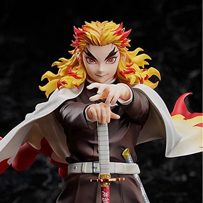 ANIPLEX Прыжок Убийца Демонов: Клинок, рассекающий демонов: Фильм: Фигурка Ренгоку Кёджуро из Поезда Бесконечности в масштабе 1/8 (Белый/Красный/Желтый/Коричневый/Тон кожи)