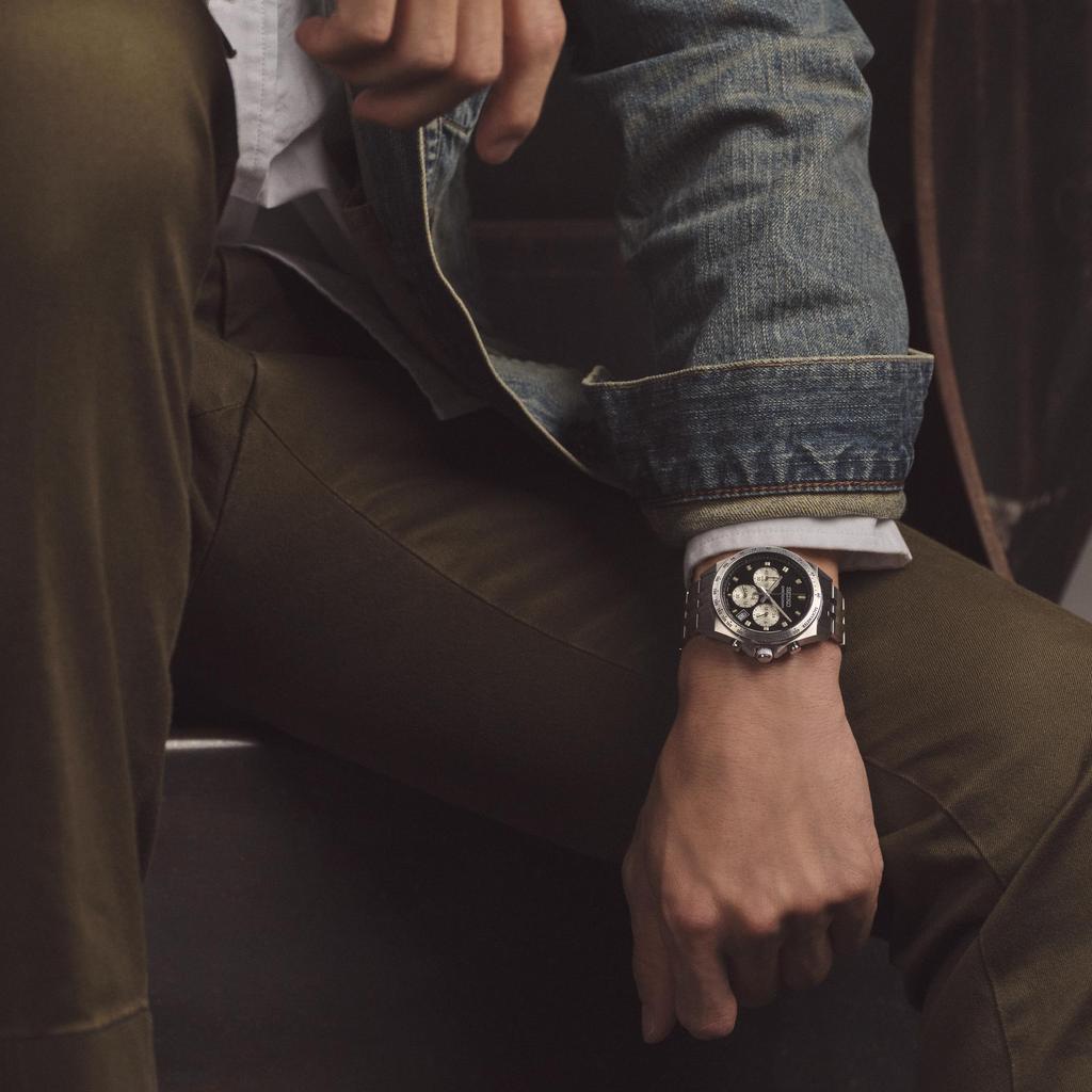 Watch Seiko Selection S Series Quartz Chronograph NEO VINTAGE SBTR047 Silver [Seiko Watch] Men's