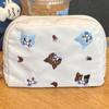 Embroidered Portable Cosmetic Bag Large Capacity Multifunctional Makeup Case for Mother's Day Gifts