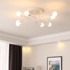 Modern LED Chandeliers for Dining Living Room Nordic Children Bedroom Loft Stuy Ceiling Lamp Black Gold Retro Iron Ceiling Light