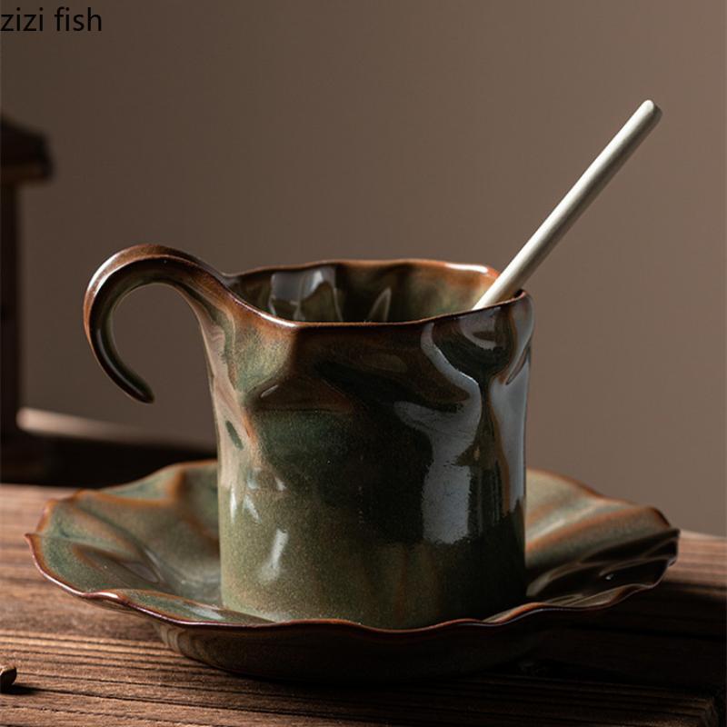 150 мл набор из кофейной чашки и блюдца чашка для послеобеденного чая керамическая кофейная кружка молочные чашки чайные кружки чашки для воды молочные кружки домашняя посуда подарок