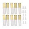 1.2ML Empty Lip Gloss Tubes Gold Transparent Sealed Small Lip Gloss Tube Travel Dispensing Tube for