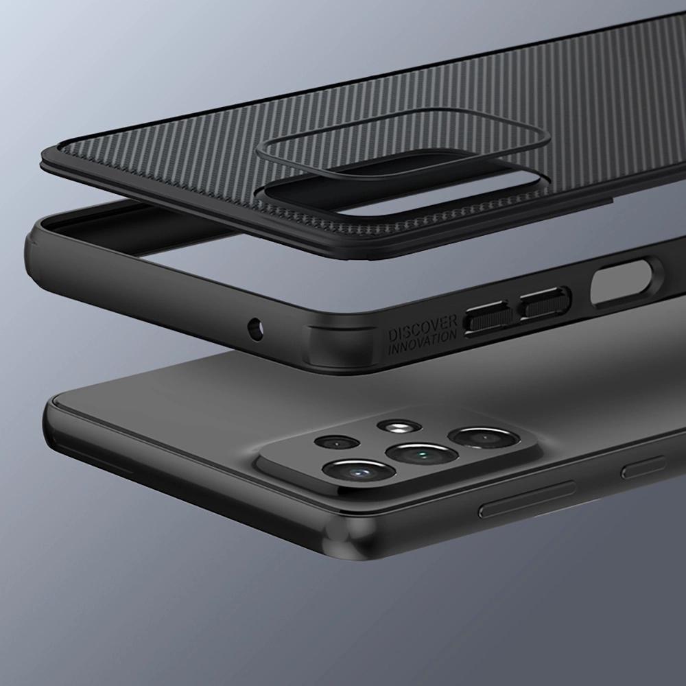 Nillkin Super Frosted Shield Pro Durable Case Cover For Samsung Galaxy A73 Black