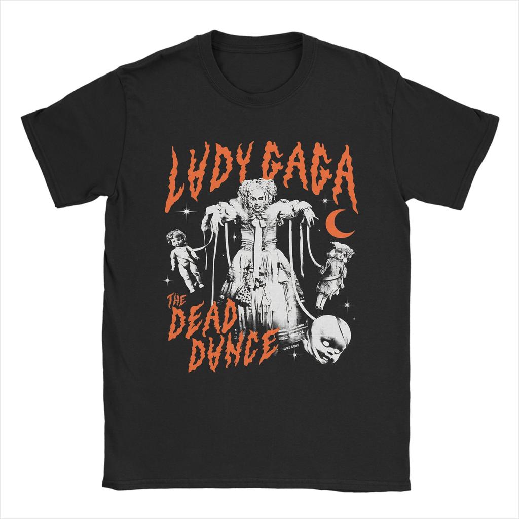 Принтованная футболка Lady Gaga Сад Эдема Мужская с круглым вырезом и коротким рукавом Одежда Хлопок Летние топы Рубашки