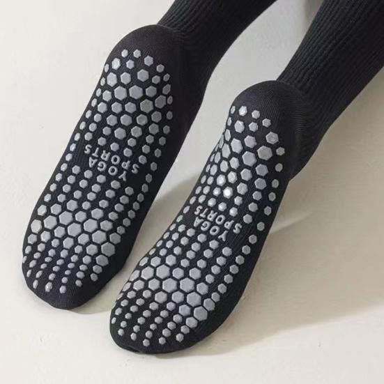 1 пара женских спортивных чулок, эластичные гольфы для велоспорта, противоскользящие, с силиконовой поддержкой свода стопы, контрастного цвета, для занятий йогой, пилатесом, танцами