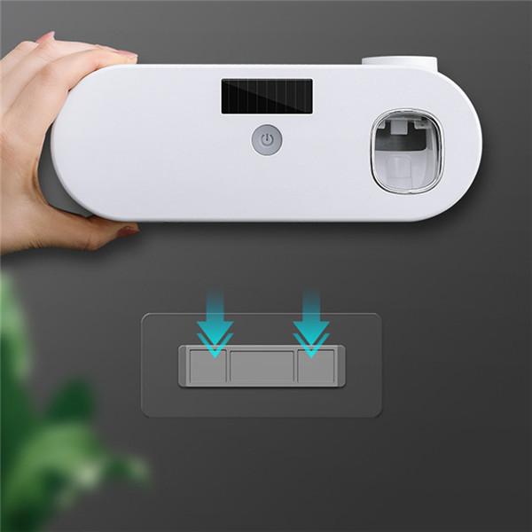 УФ-держатель для зубных щеток, дозатор для зубной пасты, коробка для хранения солнечной энергии, многофункциональный держатель, набор аксессуаров для ванной комнаты