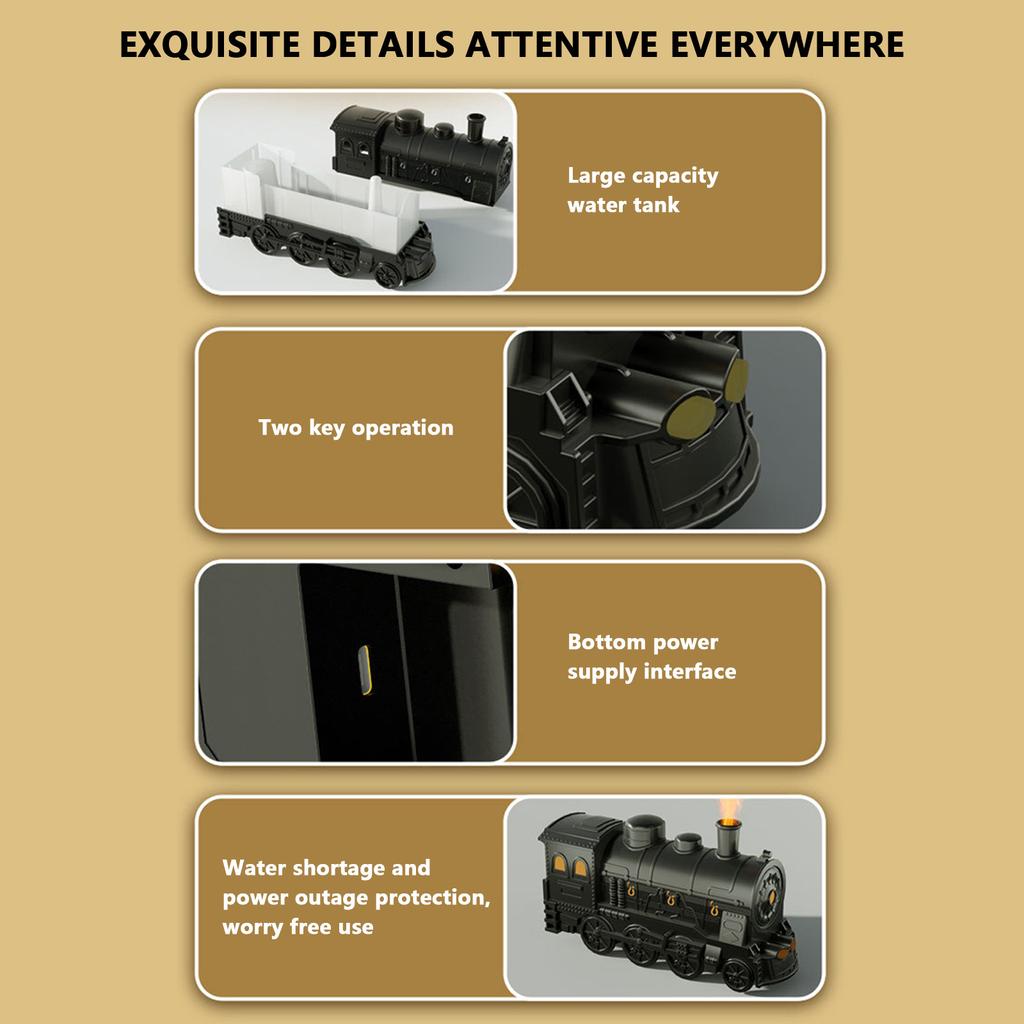 Маленький поезд Арома Диффузор Контейнер Масло Цветная Ароматерапевтическая Лампа Распылитель Увлажнитель