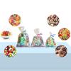 100 Pcs Candy Bags Iridescent Clear Cellophane Party Bags with Twist Ties for Cookies Candy Treats Halloween Christmas Gift Bags