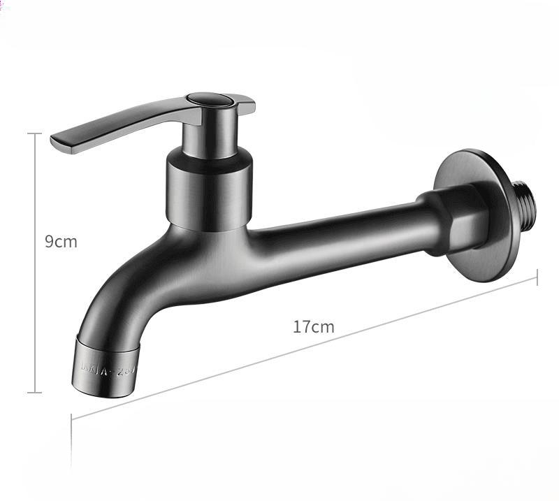 Сплав меди Смеситель для стиральной машины Балкон Туалет Швабра Бассейн Смеситель Настенный Одинарный Холодный Смеситель для раковины Аксессуары для ванной комнаты