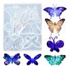 3D Butterfly Silicone Resin Mold DIY Crafts Butterfly Shape Epoxy Resin Mold Earring Necklace Pendant Brooch Keychain Silicone Mold Resin Crafts