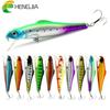 HENGJIA 5pc/10pc Minnow Fishing Lure Wobbler 3D Eyes Slow Sinking Fishing Accessories