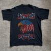Винтажная патриотическая футболка Lynyrd Skynyrd с орлом, унисекс, черная, размеры S-5XL