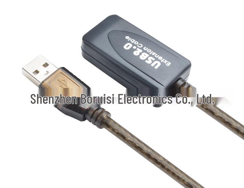 5-метровый USB 2.0 удлинительный кабель Male-to-Female с усилителем сигнала и оплеткой 10 м