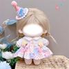 20CM Cap Dress Suit Multicolor Hairband Suspender Gift Doll Clothes  Cotton Stuffed Doll