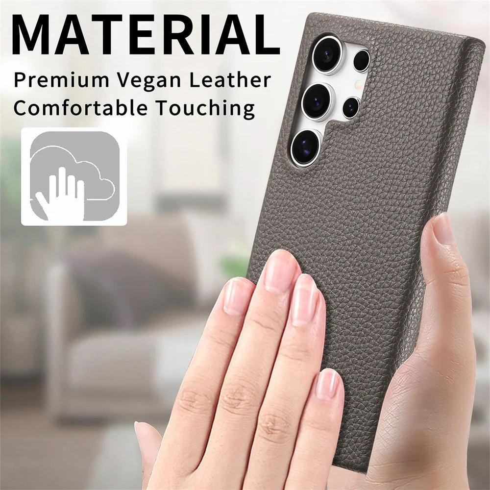 Чехол для телефона из ПУ кожи для Samsung Galaxy S25 Ultra S24 S22 Plus S23 S21 FE A16 A06 A26 A36 A56 A25 A05 A55 A35 Защитная крышка