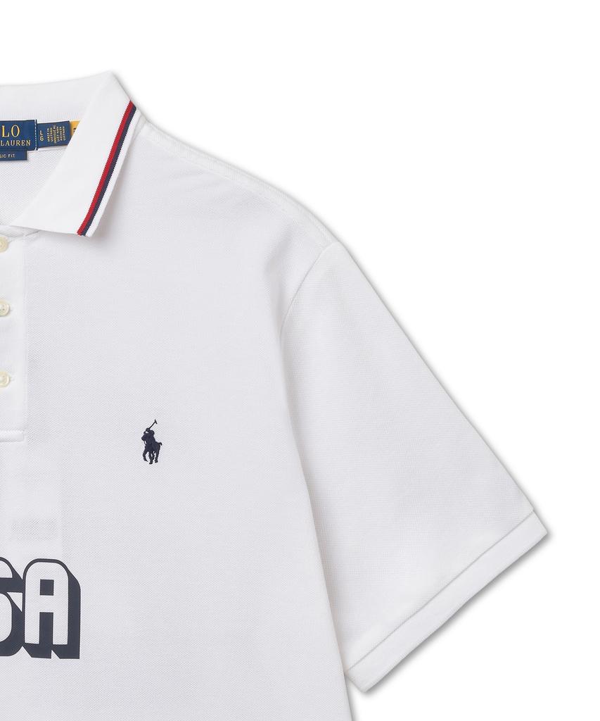 POLO RALPH LAUREN Классический крой Футболка Usa Polo - Белый