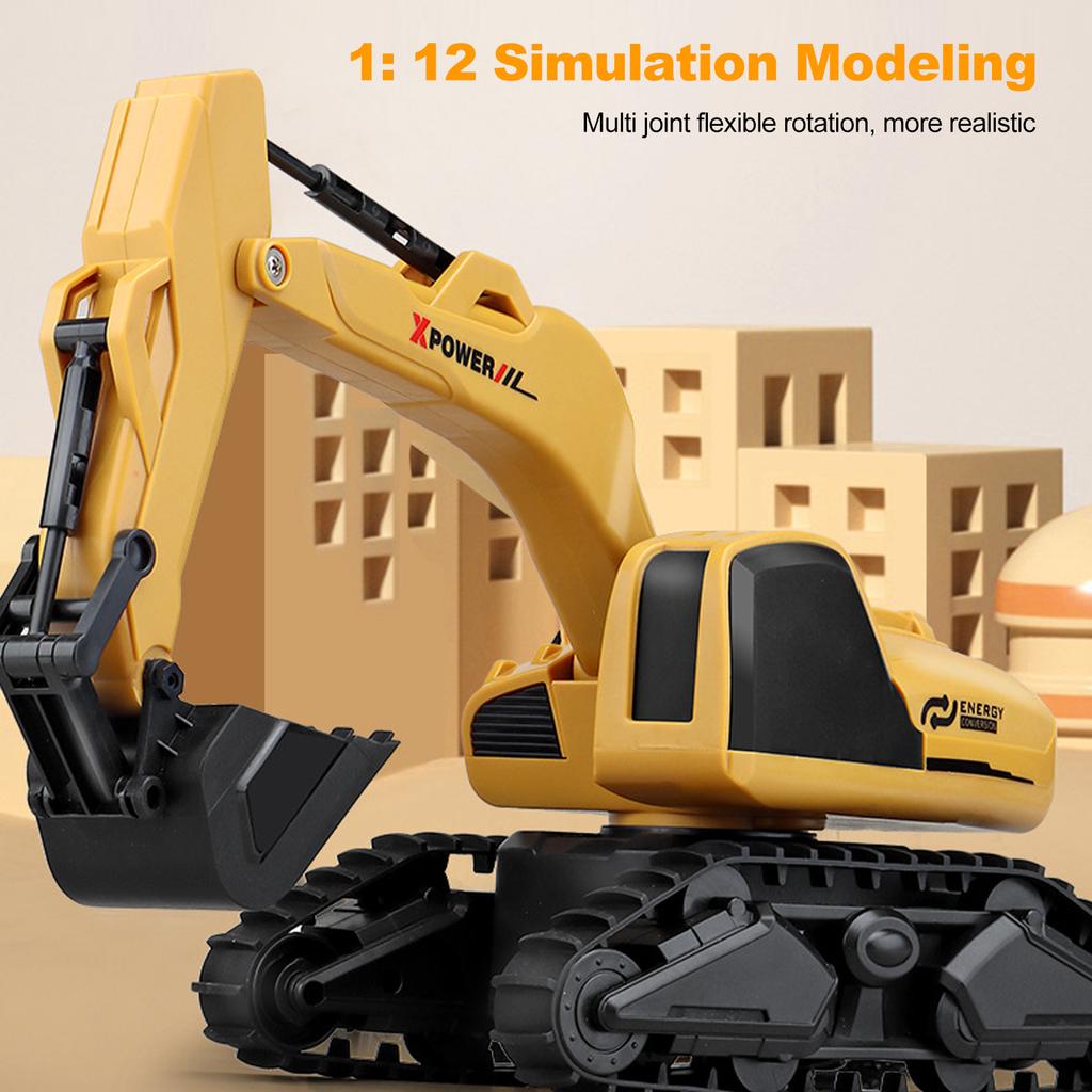 Экскаватор с дистанционным управлением 2,4 ГГц 1/12, распознающий жесты, экскаватор с дистанционным управлением и функцией