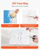 3D Wall Panels 33-Pack 11.81x11.81'' PVC 32 Sq.Ft Coverage Floral White