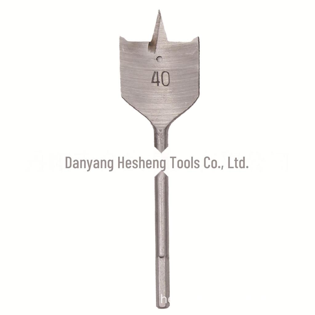 Набор из 6 шт. плоского сверла натурального цвета с шестигранной ручкой для деревообработки