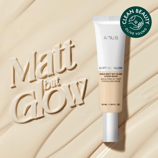 Anua Матовый тональный крем Bott Glow Cover Beige 50 мл / Макияж в корейском стиле с чистой и сияющей кожей